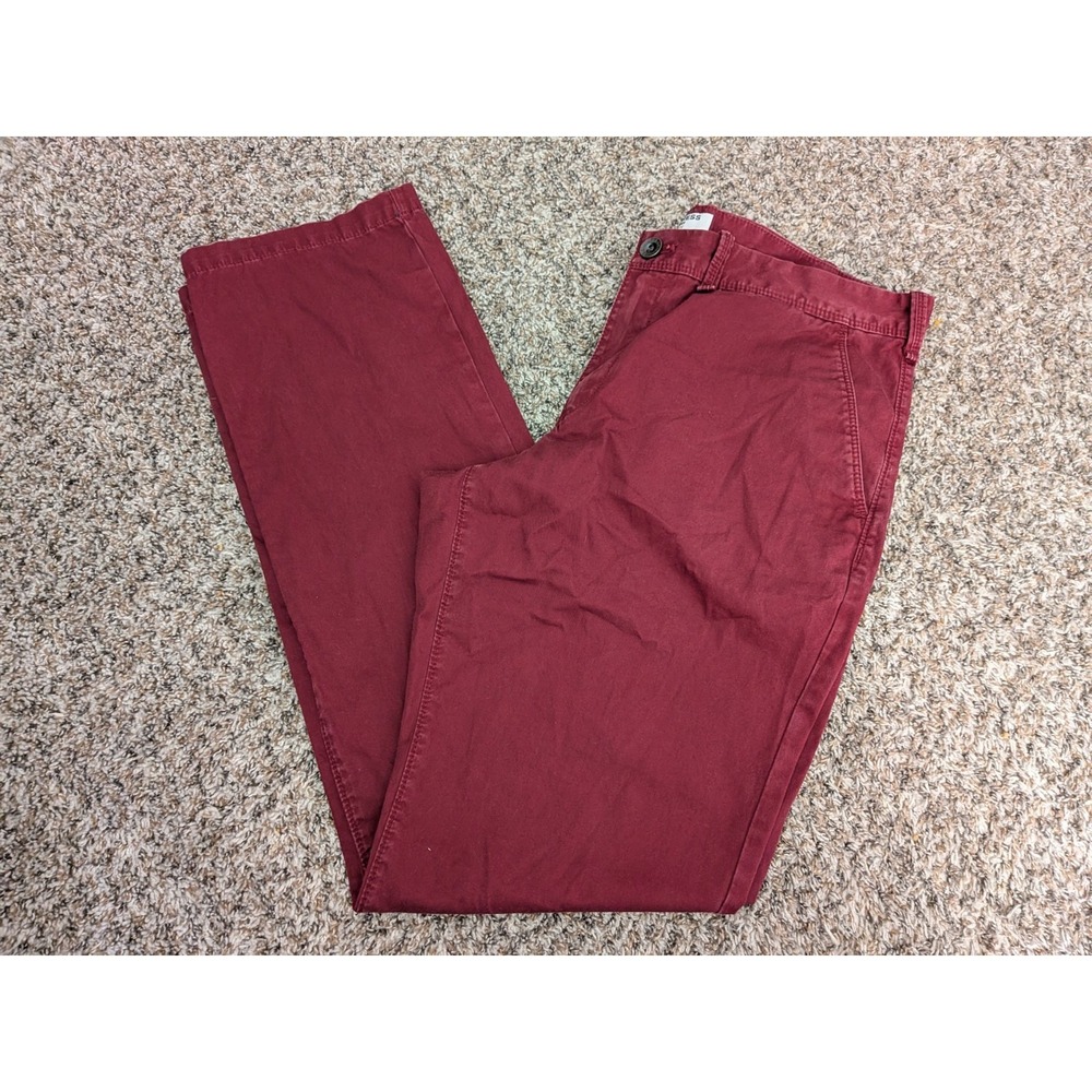 Express Finn Chino Pants‎ Burgundy Red Men's 34/32